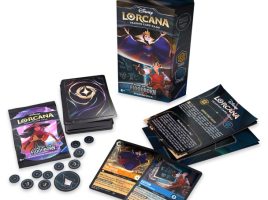 Disney Lorcana Trading Card Game by Ravensburger – Rise of the Floodborn – Starter Deck – Evil Queen and Gaston is available online