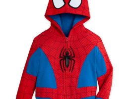 Spider-Man Costume Zip Hoodie for Kids available online for purchase