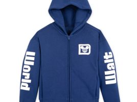 Walt Disney World Logo Zip Hoodie for Boys – Navy now out