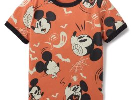 Mickey Mouse Glow-in-the-Dark Halloween T-Shirt for Kids available online for purchase