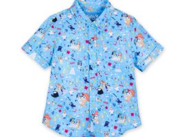 Bluey ”Beach Day” Button Down Shirt for Toddlers by RSVLTS available online