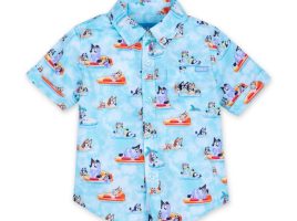 Bluey ”Everybody in the Pool” Button Down Shirt for Toddlers by RSVLTS now out for purchase