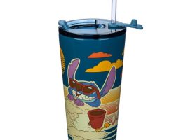 Stitch Stainless Steel Tumbler with Straw – Lilo & Stitch available online