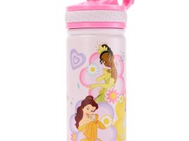 Disney Princess 14oz. Stainless Steel Water Bottle with Built-In Straw – Purchase Online Now