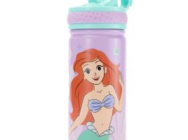 Ariel 14oz. Stainless Steel Water Bottle with Built-In Straw – The Little Mermaid – Purchase Online Now