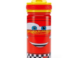 Lightning McQueen 14oz. Stainless Steel Water Bottle with Built-In Straw – Cars is here now
