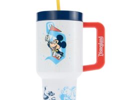 Mickey Mouse and Friends Travel Cup with Straw – Disneyland 70th Anniversary – Buy It Today!