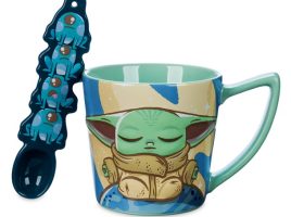 Grogu Mug with Spoon Set – Star Wars The Mandalorian now available online