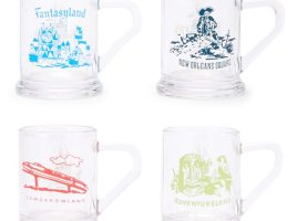 Disneyland 70th Anniversary Mini Glass Mug Set now available online Disneyland 70th Anniversary Mini Glass Mug Set now available online