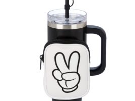 Mickey Mouse Icon Stainless Steel Travel Tumbler with Straw plus Zip Case available online for purchase