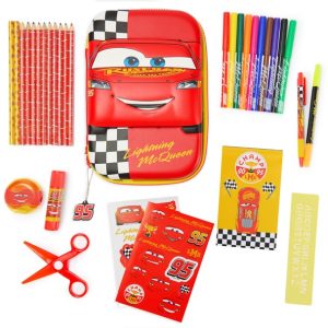 Lightning McQueen Zip-Up Stationery Kit - Cars