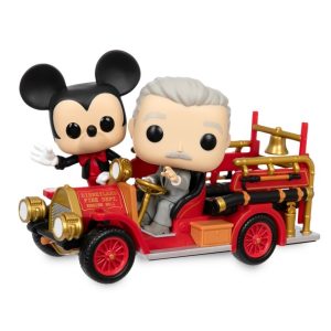 Mickey Mouse and Walt Disney on Fire Engine Pop! Rides Vinyl by Funko - Disneyland 70th Anniversary - Disney Exclusive