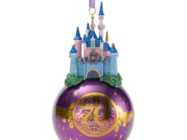 Sleeping Beauty Castle Glass Ball Ornament – Disneyland 70th Anniversary is now available for purchase
