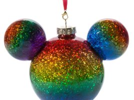 Mickey Mouse Icon Ball Ornament – Rainbow – Disney Pride Collection is now available online
