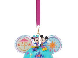 Mickey and Minnie Mouse Ear Hat Ornament – Disneyland 70th Anniversary now out