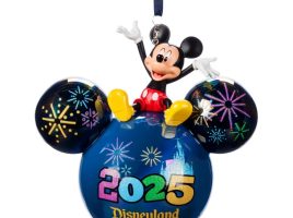 Mickey Mouse Icon Glass Ball Ornament – Disneyland 2025 now available