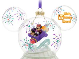 Mickey and Minnie Mouse Icon Glass Ball Ornament – Space Mountain – Walt Disney World is now out