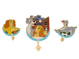 Lady and the Tramp 70th Anniversary Pin Set – Limited Edition – Buy Online Now