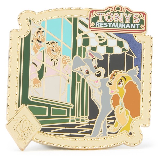 ディズニーアフタヌーン　TALE SPIN ピンバッジ　リミテッドリリース Tony's Restaurant Pin - Lady and the Tramp 70th Anniversary
