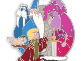 The Sword in the Stone Cast Pin is available online