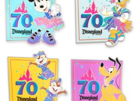 Minnie Mouse and Friends Pin Set – Disneyland 70th Anniversary is now out for purchase