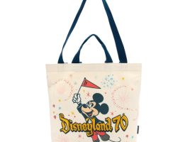 Mickey Mouse Canvas Tote – Disneyland 70th Anniversary available online