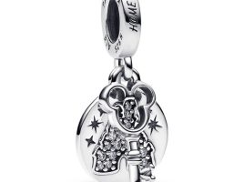 Fantasyland Castle Lock and Key Double Dangle Charm by Pandora – Disney Parks can now be purchased online