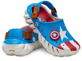 Captain America Brave New World Clogs for Kids by Crocs available online