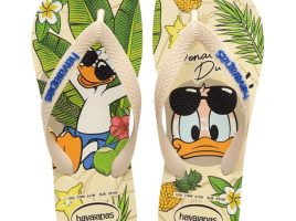 Donald Duck Flip Flops for Kids by Havaianas is available online for purchase
