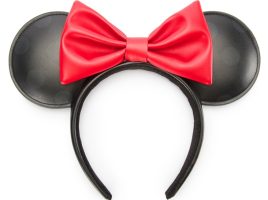 Minnie Mouse Simulated Leather Ear Headband for Adults now available