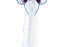 The Haunted Mansion Bride Veil Ear Headband for Adults is now available online