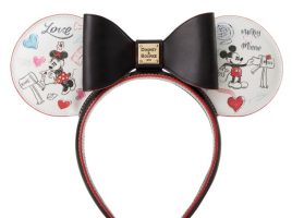 Mickey and Minnie Mouse Sweethearts Dooney & Bourke Ear Headband for Adults is now out for purchase