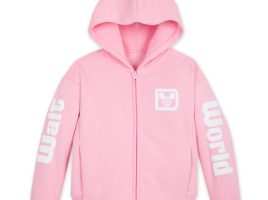 Walt Disney World Logo Zip Hoodie for Girls – Pink available online for purchase