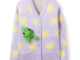 Tangled Cardigan with Pascal Plush Appliqué for Kids now available online