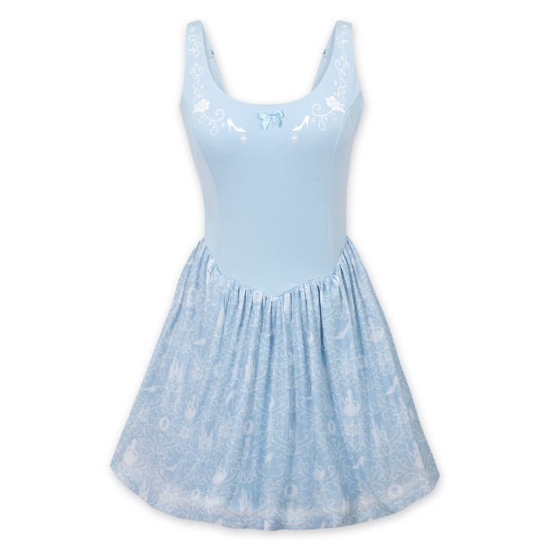 bright blue athletic dress Quarter Zip Athletic Dress with Ruffled Skirt