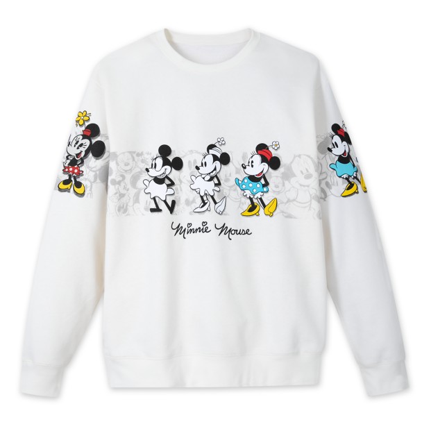Minnie Mouse Through the Years Pullover Sweatshirt for Adults