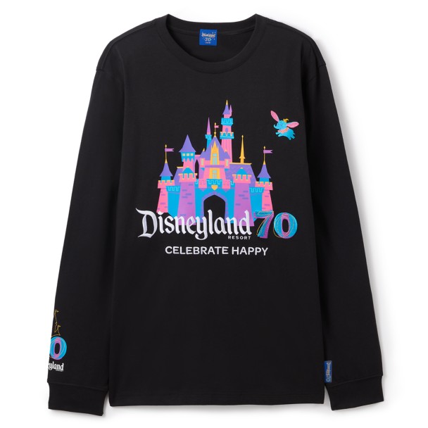 長袖Tシャツ ロゴ DISNEYLAND RESORT 70TH XL Disneyland Resort 70th Anniversary ''Celebrate Happy'' Long Sleeve