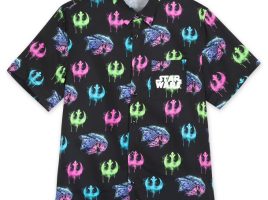 Millennium Falcon and Rebel Alliance Starbird Woven Shirt for Adults by Ashley Eckstein – Star Wars – Buy Online Now