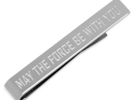 ”May the Force Be With You” Tie Clip – Star Wars – Purchase Online Now