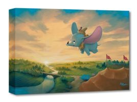 Dumbo ”Flight Over the Big Top” Giclée on Canvas by Rob Kaz now available