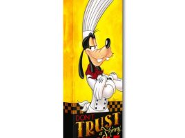 Goofy ”Don’t Trust a Skinny Chef” Giclée on Canvas by Tim Rogerson is now available