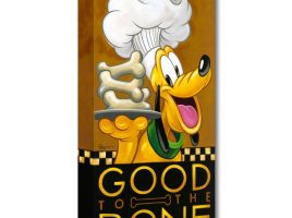 Pluto ”Good to the Bone” Giclée on Canvas by Tim Rogerson available online