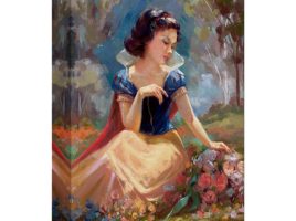 ”Gathering Flowers” Giclée on Canvas by Lisa Keene – Limited Edition – Buy It Today!