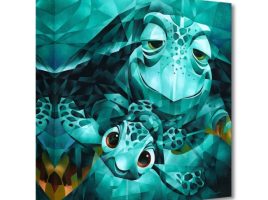Crush and Squirt ”Serious Thrill Issues Dude” Giclée on Canvas by Tom Matousek – Finding Nemo – Limited Edition now out