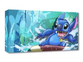 Stitch ”Surf Rider Stitch” Giclée on Canvas by ARCY – Limited Edition now available online