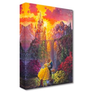 Beauty and the Beast ''Spring Dance'' Giclée on Canvas by Rodel Gonzalez - Limited Edition