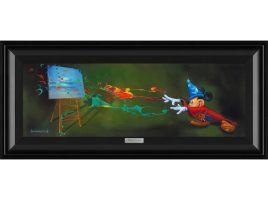Mickey Mouse ”Sorcerer Paints his Magic” by Jim Warren Framed Canvas Artwork – Limited Edition has hit the shelves for purchase