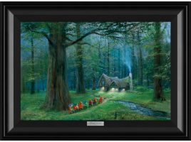 Snow White and the Seven Dwarfs ”Off to Home We Go” by Peter Ellenshaw Framed Canvas Artwork – Limited Edition released today