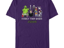 Tim Burton’s The Nightmare Before Christmas ”Family Trip 2025” T-Shirt – Customized | Disney Store released today