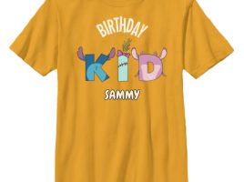 Stitch, Angel & Scrump ”Birthday Kid” Matching T-Shirt – Lilo & Stitch – Customized | Disney Store is now out for purchase